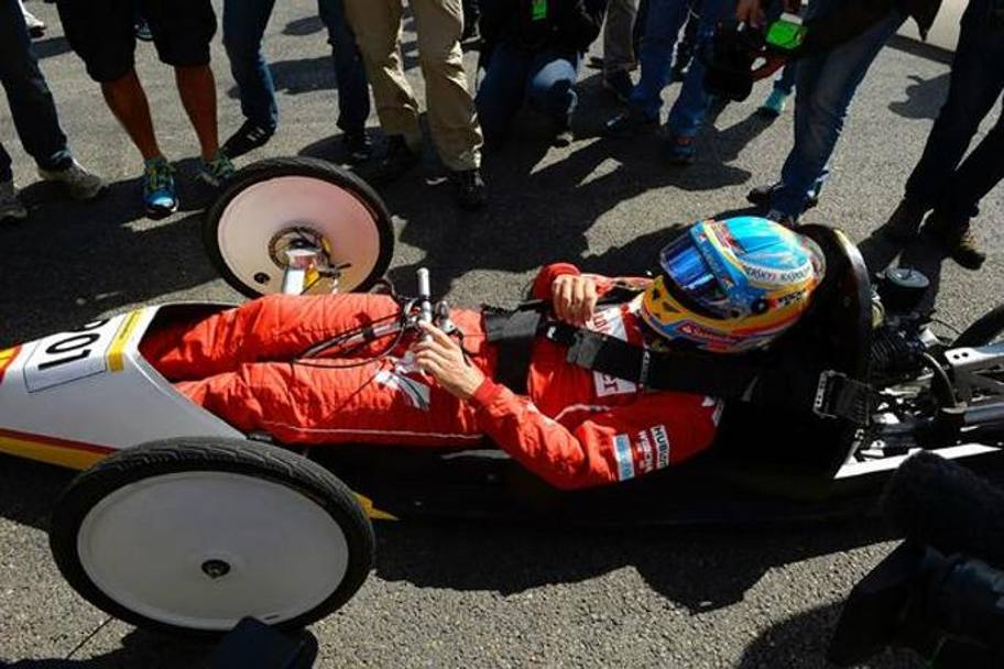 Alonso a Spa ha provato un prototipo ecologico della Shell